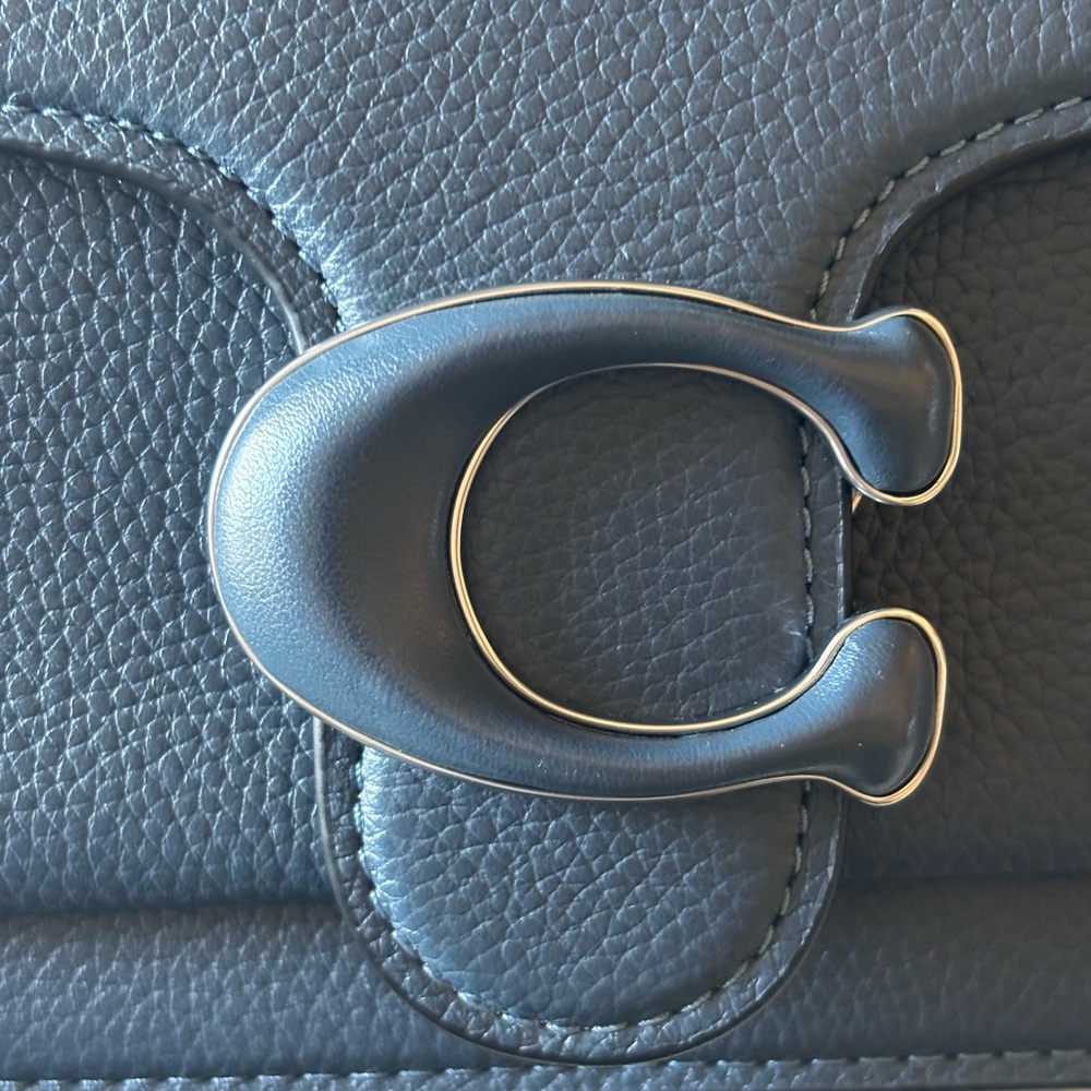 Coach Tabby 26 in Denim/Silver with Leather Wrapped “C” - Picture 2 of 13